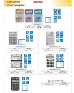 Toko Atk Grosir Bina Mandiri Stationery Jual Kalkulator saku (Pocket Calculator) Joyko 12 Digits CC-21/CC-37/CC-38/CC-42/CC-43/PKC-0711HC