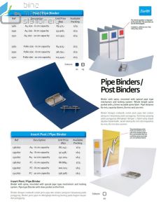 Contoh Map berkas arsip Bantex 1391-07 Insert Pipe Binder A4 Capacity 8 cm White merek Bantex