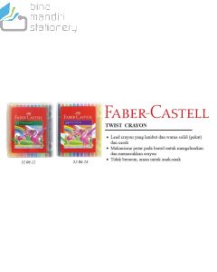 Foto Faber-Castell Twist Crayons set 24 (520624) Crayon krayon putar 24 warna merek Faber Castell