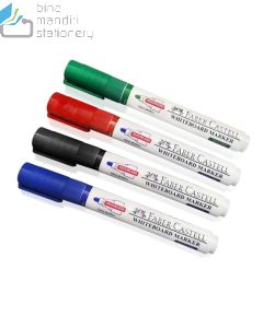 Contoh Faber-Castell Grip Marker Whiteboard Round Tip Blue (158351) Spidol papan tulis biru merek Faber Castell