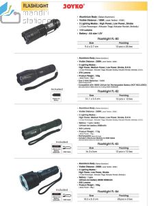 Senter Lampu Terang Flashlight Joyko Cocok Ronda/Camping/Security FL-80 | FL-82 | FL-83 | FL-84 | FL-85 | FL-86 | FL-87 | FL-88 | FL-89 | FL-90UV | FL-91 | FL-92 LED/UV