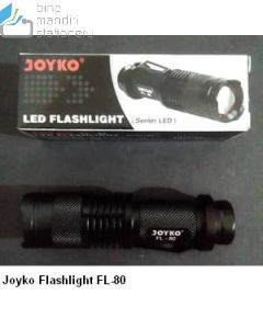 sinar terang Joyko Flashlight FL-80 Lampu Senter Led