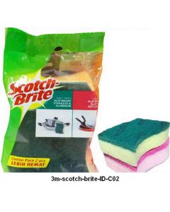 Katalog alat-alat kantor 3M Scotch Brite,  3M Scotch Brite Combo Heavy Duty + Non Scratch harga normal 14500 di Supplier Alat Tulis Bina Mandiri Stationery