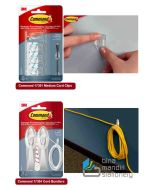 Command 17301/17304 Klip kabel listrik / pengikat kabel merapikan kabel di dinding
