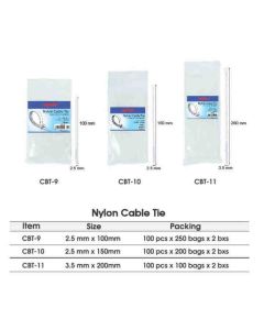 Toko Atk Grosir Bina Mandiri Stationery Jual Kabel Ties / Cable Ties Nylon - Pengikat Kabel Joyko katalog produk ATK Terbaru 2023