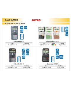 Toko Atk Grosir Bina Mandiri Stationery Jual Kalkulator Scientific (Ilmiah) untuk Pendidikan aritmetika fisika dan Matematika CC-23/CC-23CO/CC-25/CC-29A