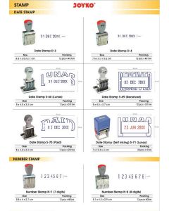 Toko Atk Grosir Bina Mandiri Stationery Jual Stempel Kantor/Toko Tanggal - Date Stamp Keterangan Lunas Received Paid