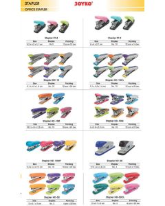 Toko Atk Grosir Bina Mandiri Stationery Jual Mesin Stapler Kecil-Mini-Sedang Manual Joyko Lengkap di Supplier ATK