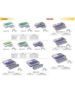 Toko Atk Grosir Bina Mandiri Stationery Jual Isi Staples Kecil-Sedang-Jilid merk Joyko Harga Terjangkau ada di Agen Perlengkapan ATK Kantor Bina mandiri Stationery