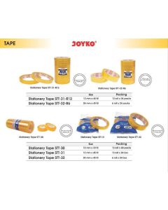 Toko Atk Grosir Bina Mandiri Stationery Jual Selotip Kantor Transparan Joyko Stationery Tape beli di Toko Peralatan Kantor Murah Bina Mandiri Stationery