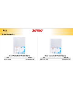 Toko Atk Grosir Bina Mandiri Stationery Jual Joyko Sheet Protector SHP-201-10 (F4)