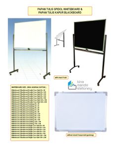 Gambar papan tulis spidol whiteboard nempel magnet papan tulis kapur blackboard di tempat les / belajar ukuran custom